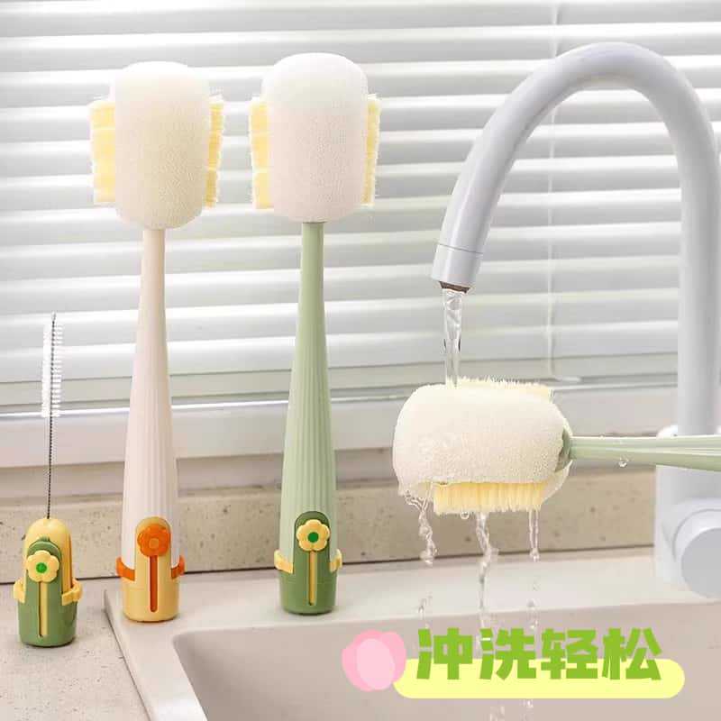 Nano Cup Washing Artifact Household Multifunctional Cup Brush Water Cup Thermos Cup Brush Bottle Cleaning Sponge Brush Cup Brush