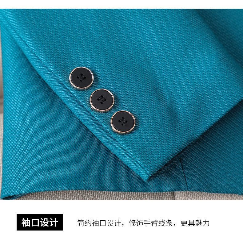 Amazon European and American Cross-Border Popular Commuter Foreign Trade Women's Blazer Professional Pants Dress Two-Piece Suit