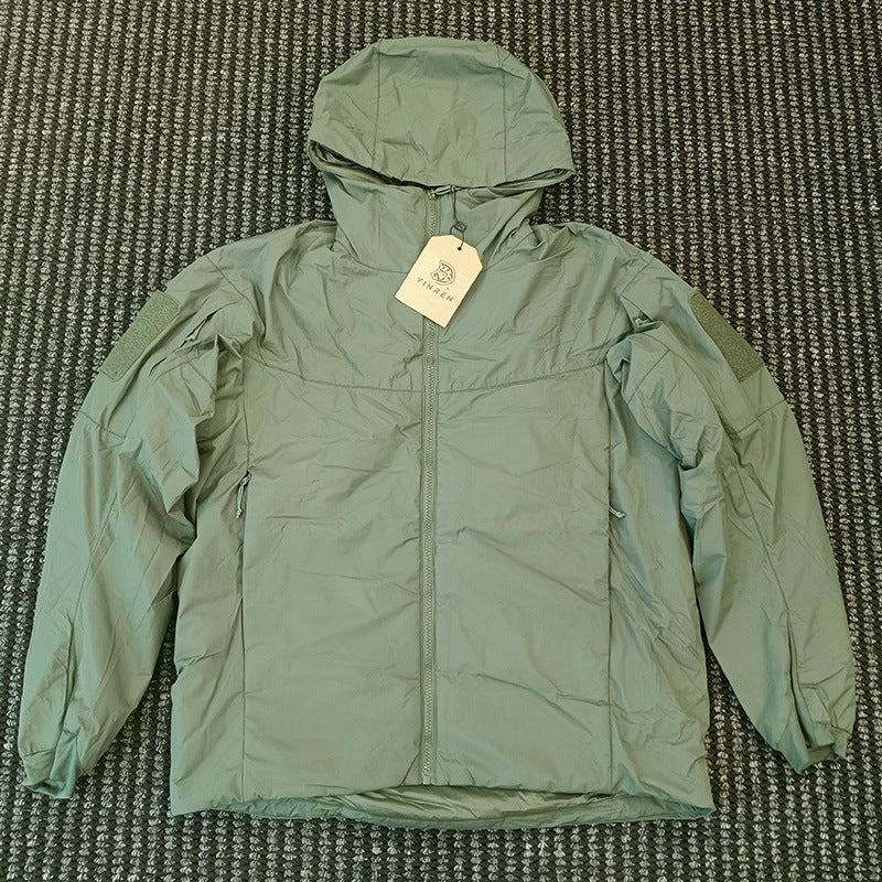 Men's Thickened Tactical Camouflage Jacket with Hidden Astro Boy Design for Winter