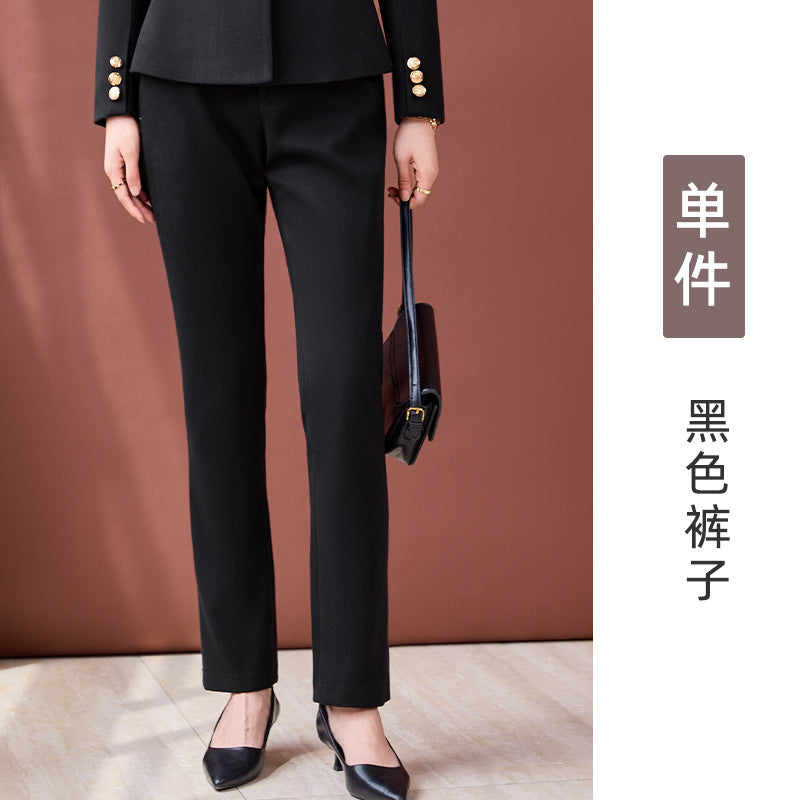 High-End Professional Suit for Women, Autumn Outfit, Stylish and Capable Workwear for Sales Department and Beauty Salon