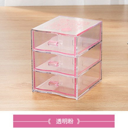 Nsh.6272 Mini Desktop Storage Box Ins Style Simple Drawer-Type Stackable Stationery and Cosmetics Storage Box