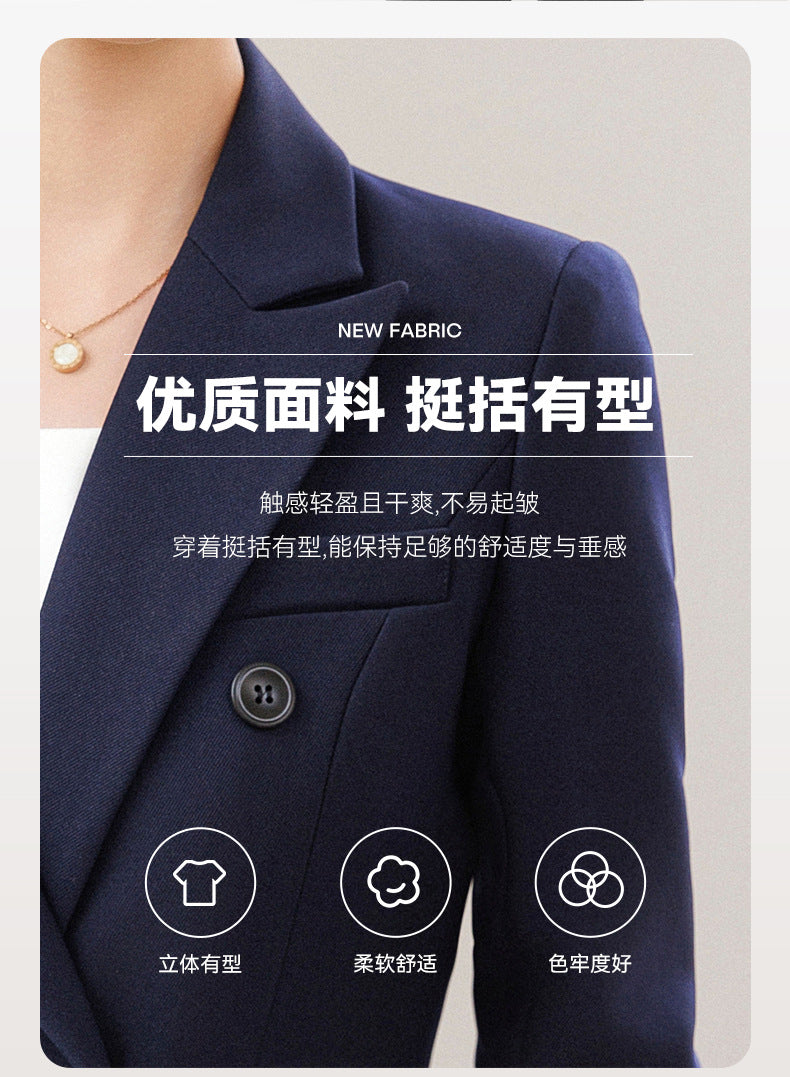Cross-Border Women's Business Suit, Professional Attire for Interviews, College Student Blazer, Hotel High-End Elegant Workwear