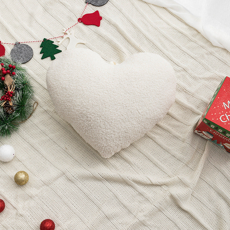New Christmas pillow holiday decoration love pillow model room bedroom bedside tufted cushion pillowcase wholesale