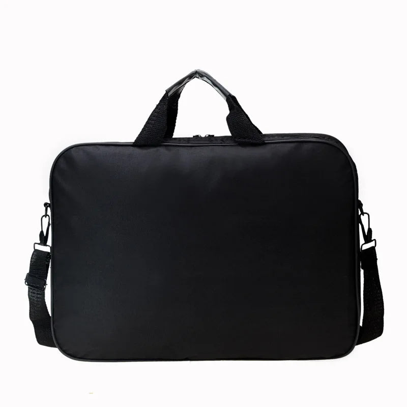 15.6 Inch 17 In Laptop Bag Business Portable Nylon Computer Handbags Laptop Shoulder Handbag Zipper Shoulder Simple Style