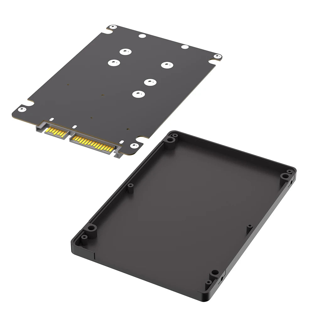 Dual  M.2 B Key/B&M Key SSD to 2.5" SATA III  With Plastic Enclosure