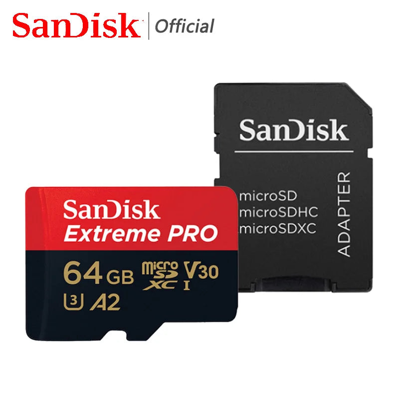 SanDisk Extreme PRO Micro SD Card 128GB 64GB 32GB 512GB 256G 400G Micro SD 1TB Flash Memory Card SD U3 4K V30 Microsd TF Cards