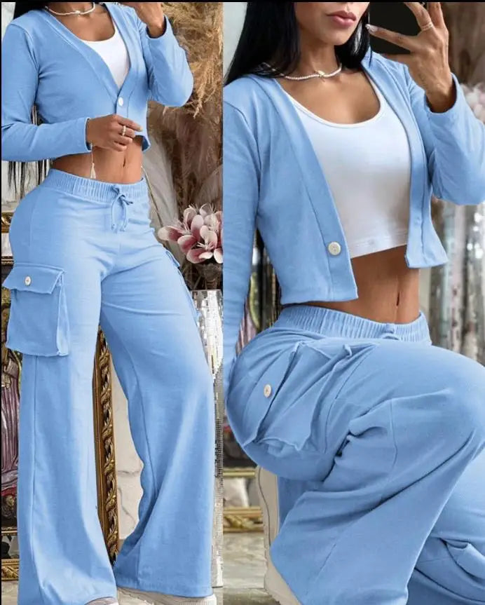 Casual Women's Two Piece Sets for Spring & Autumn