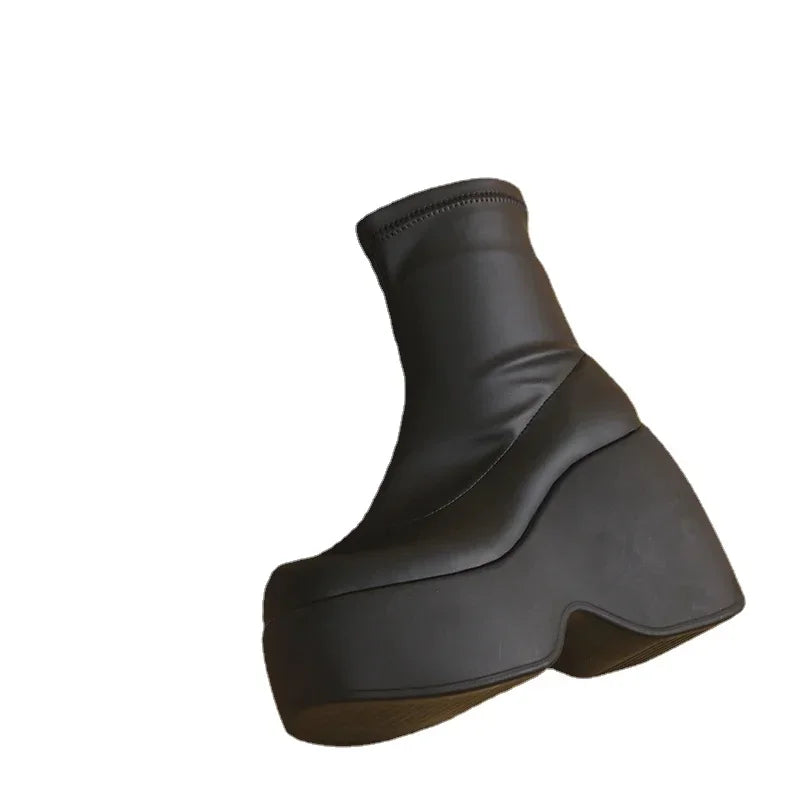 Brand New Gothic Style Sexy Elegant Chunky Platform Women Ankle Boots