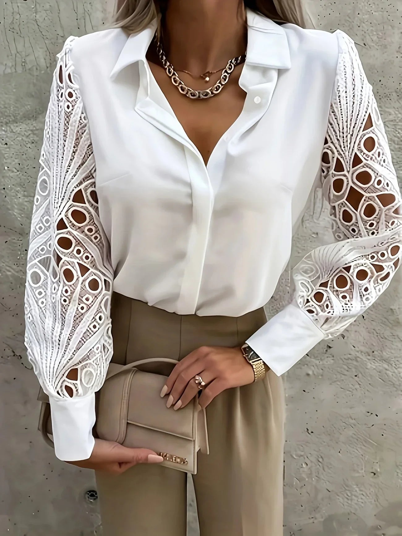 Plus Size Lace Blouse UK
