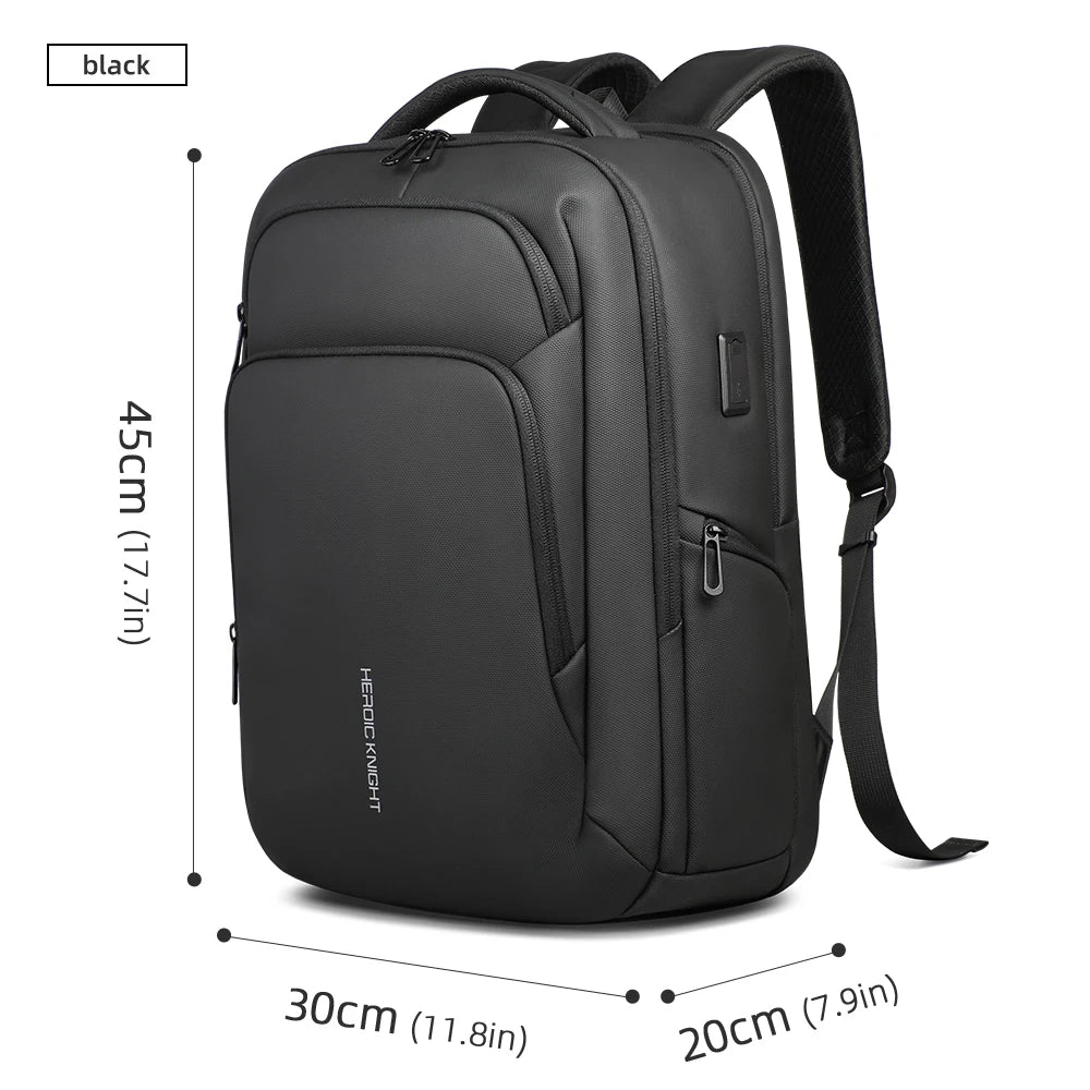 HK Multifunctional Business Backpack Men Large Capacity Travel Backpack Waterproof 17.3" Laptop Bag With USB Office Work Daypack