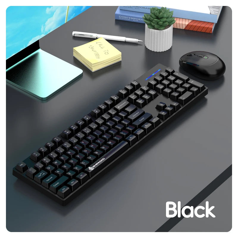 Shipadoo Wireless Keyboard and Mouse Combo Set