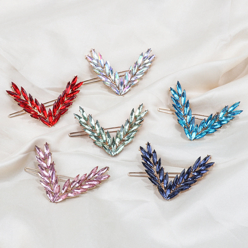 Crystal V-Shape Hair Clip