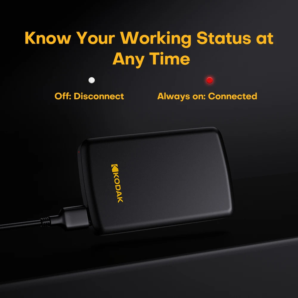 KODAK P150 Portable Hard Drive 500GB External HDD 5Gbps High Speed 130MB/s 2.5inch USB3.0 Gaming HDD for PS5/PS4/Switch/Laptop