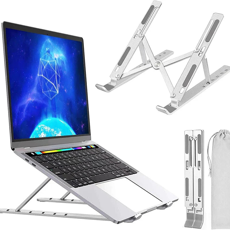 Universal Laptop Stand Foldable Aluminium Portable Adjustable Tablet Notebook Bracket For Macbook Lenovo HP Holder Support Stand