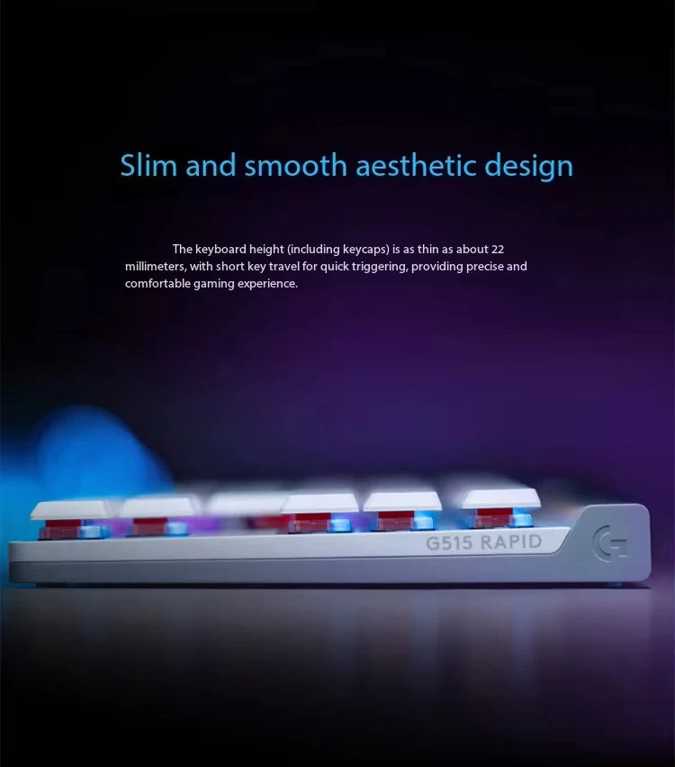 Logitech G515 Rapid TKL low-magnetic axis gaming mechanical keyboard