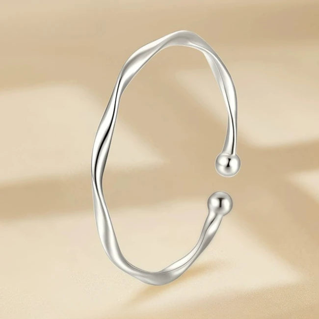925 Silver Hollow Bell Bangle