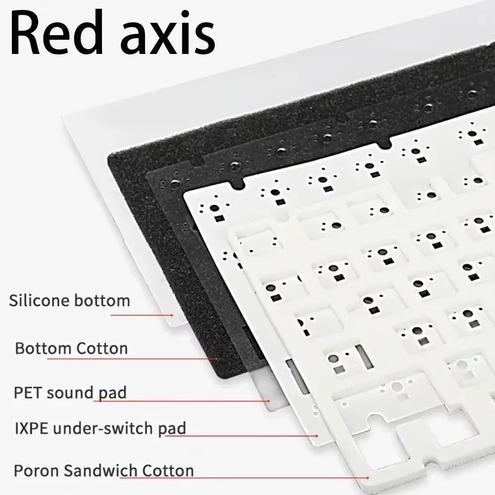 AK820 Wired Mechanical Gaming Keyboard 75 Compact Layout Full Keys RGB Backlit Hot Swappable for PC Laptop Esports Versatile