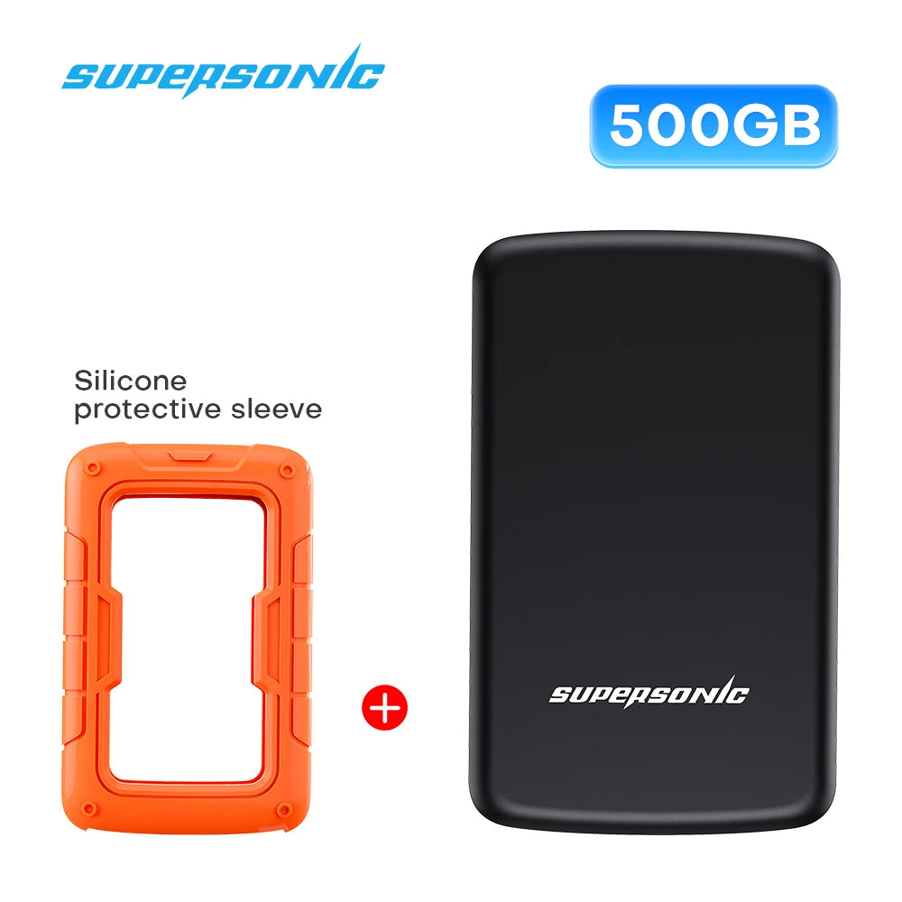 Supersonic Portable Hard Drive PHDD USB 3.0 1TB 500G 2.5 Inch External SSD Hard Disk