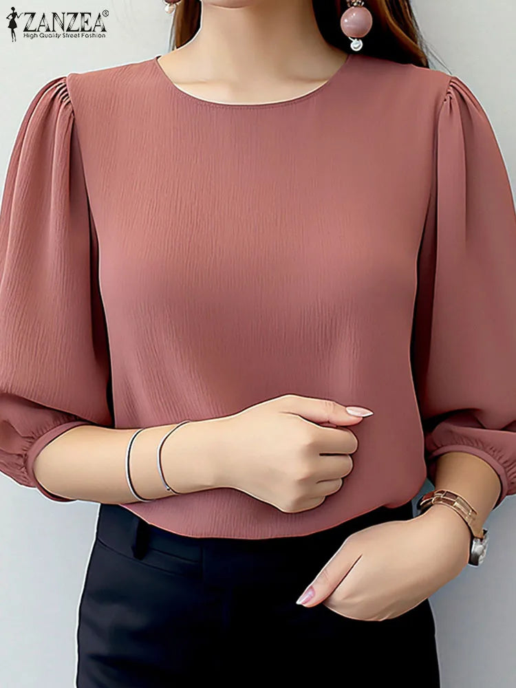 Elegant Puff Sleeve Blouse UK