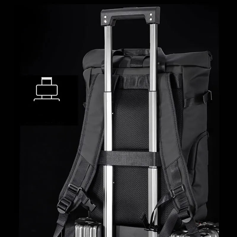 Men's Travel Bag 15.6inch Laptop Computer Backpack Outdoor Waterproof Camping Hiking School Bag College Business Rucksack