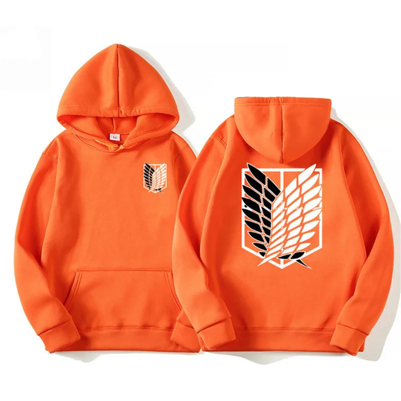 Attack on Titan Hoodie – Unisex Anime Harajuku Pullover Streetwear