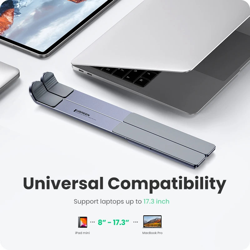 UGREEN Laptop Stand Holder For MacBook Air Pro Foldable Aluminum Notebook Stand Tablet Stand Laptop PC Support Macbook Stand