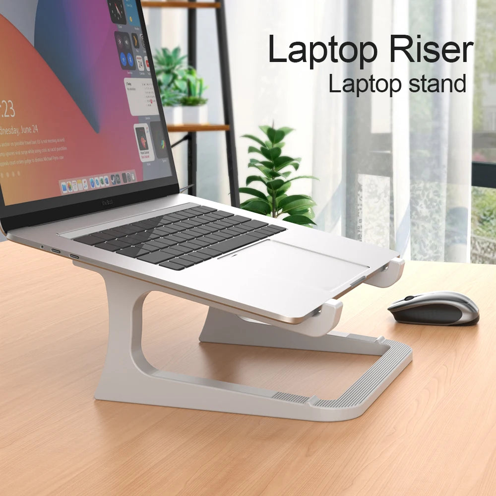 Ergonomic laptop stand with keyboard stand - portable desktop lift, suitable for MacBook, PC, tablet - sturdy