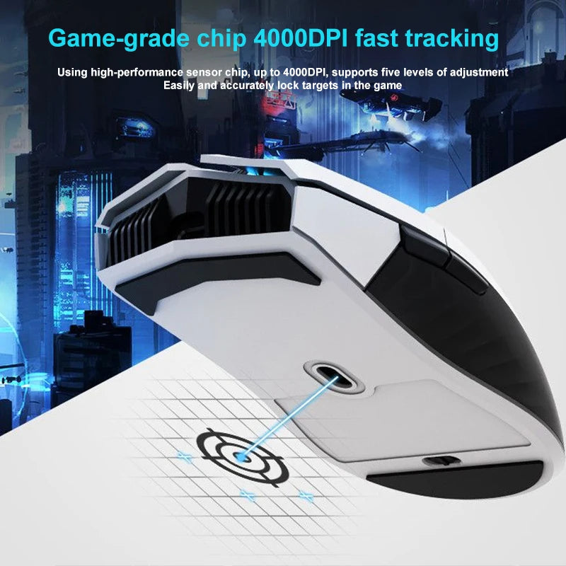 New ThundeRobot ML701 Wireless Gaming Mouse 4000DPI 600mAh Gamer Rechargeable 2.4G PAW3212 Wireless Mouse for Laptop PC Gaming