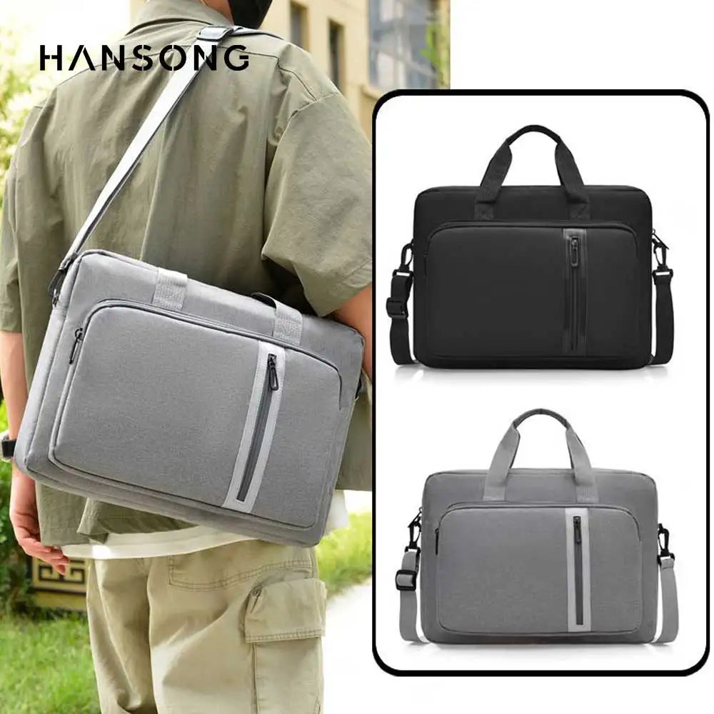 3-in-1 Waterproof Laptop Briefcase - 15.6 Inch Shockproof Computer Bag for Men Women  Tote & Messenger
