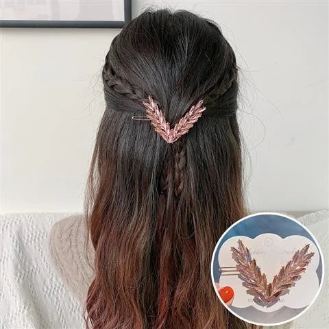 Crystal V-Shape Hair Clip
