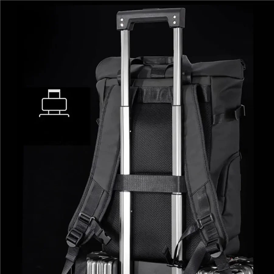 Men's Travel Camping Bag 15.6inch Laptop Computer Backpack Outdoor Waterproof Hiking School College Business Trekking Rucksack