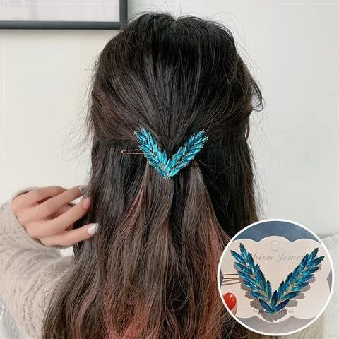 Crystal V-Shape Hair Clip