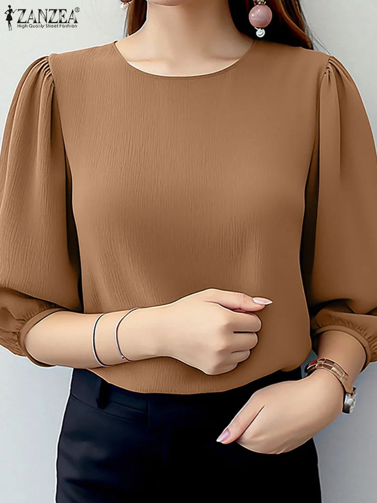 Elegant Puff Sleeve Blouse UK