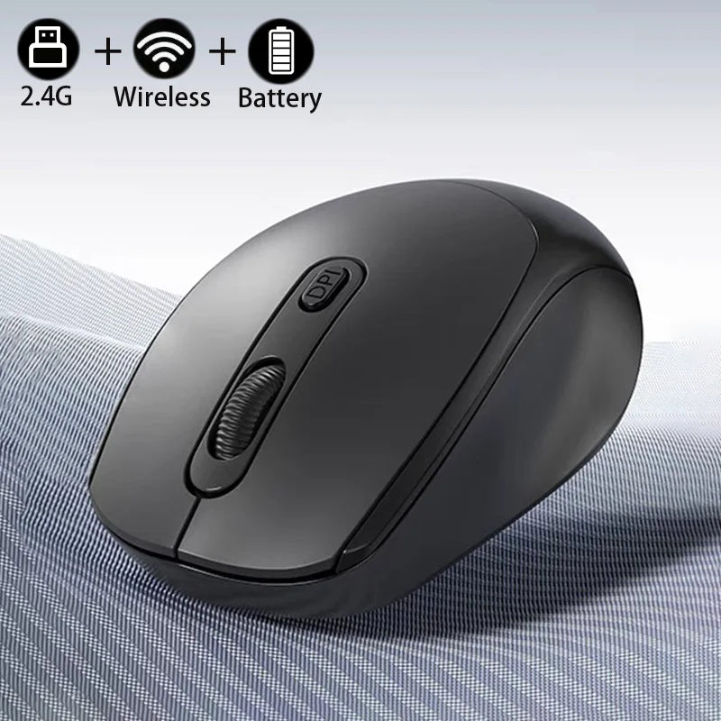 Dual Mode Wireless Mouse Bluetooth-Compatible 2.4G Wireless Mouse Computer Mice for Windows 7/8/10 Mac iOS Android Laptop Tablet