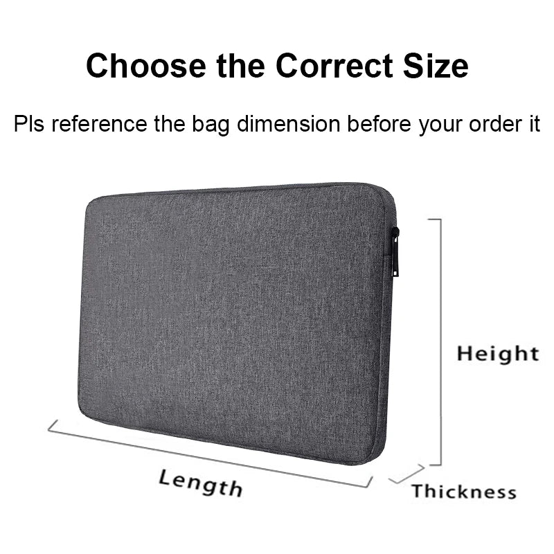 Laptop Sleeve Waterproof Bag 11 12 13.3 14 15 15.6 Inner Bladder For Macbook Pro Air M1 Lenovo Dell HP Huawei Xiaomi Denim Case