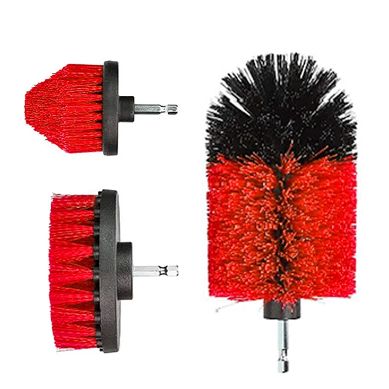 UNTIOR Electric Drill Brush Attachment Set Power Scrubber Brush Car Polisher Kitchen Bathroom Cleaning Tool Car Detailig Brushes