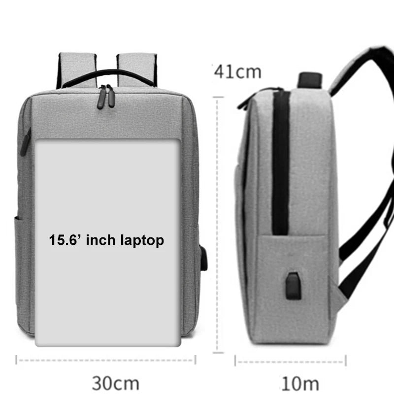 Backpack 15.6 Inch Laptop Men Backpack Nylon Travel Male Laptop Backpack USB Charging Computer School Backpacks Waterproof Bag