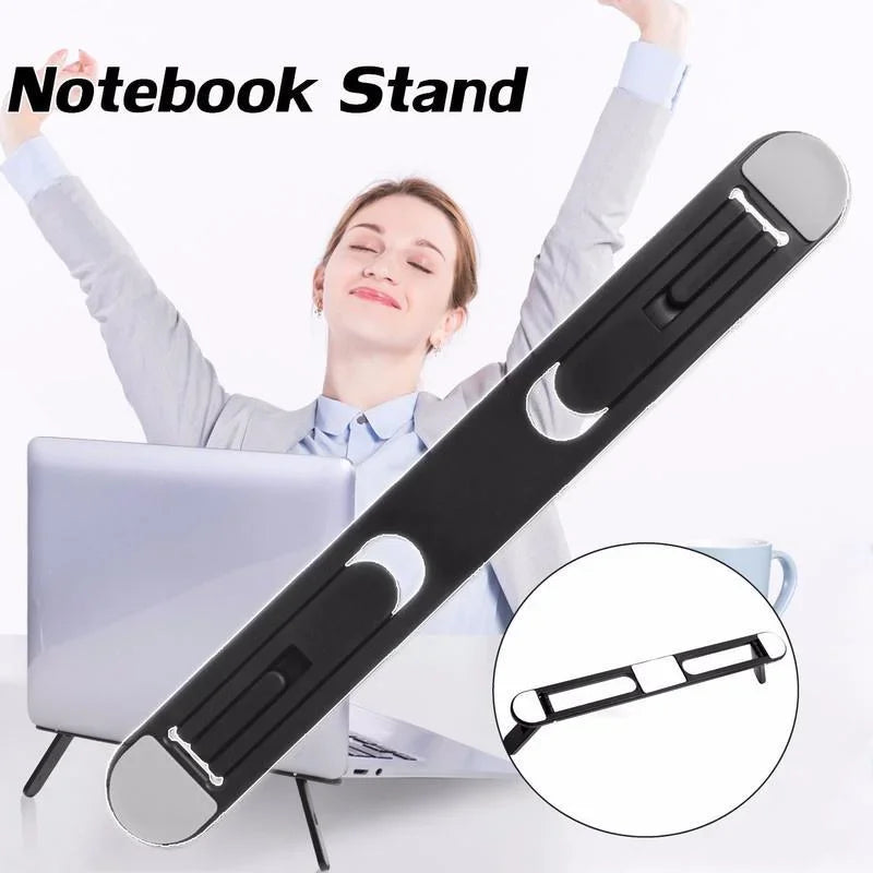 Foldable Laptop Stand Holder for MacBook Pro Air Invisible Notebook Holder Bracket Cooling Stand Universal Adhesive Laptop Stand