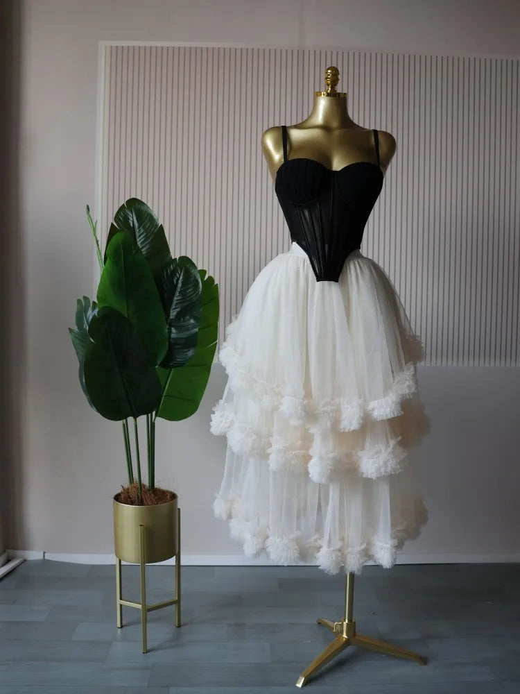 Women's Dress Set Sleeveless Strap Tops and Pleated Tiered Skirts Suit Elegant Vacation Birthday Two 2 Piece Set Outfits