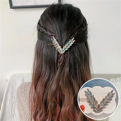 Crystal V-Shape Hair Clip