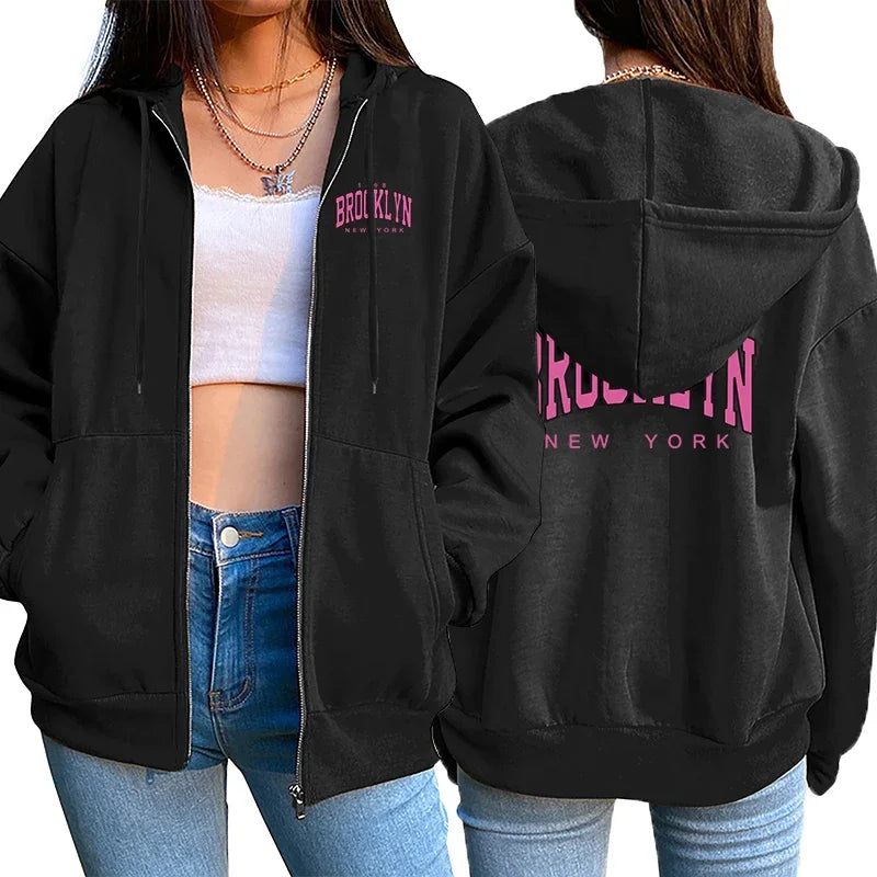 Heart Printed Women's Hoodie | Casual Hoodie for Women