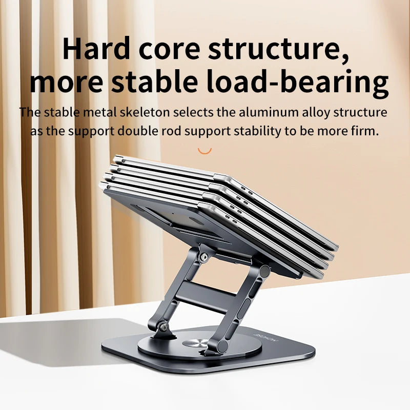 Laptop Stand 360° Rotatable Notebook Holder Liftable Desk Riser Stand Aluminum Alloy Stand Compatible With 9.7-17.3 Inch Laptops