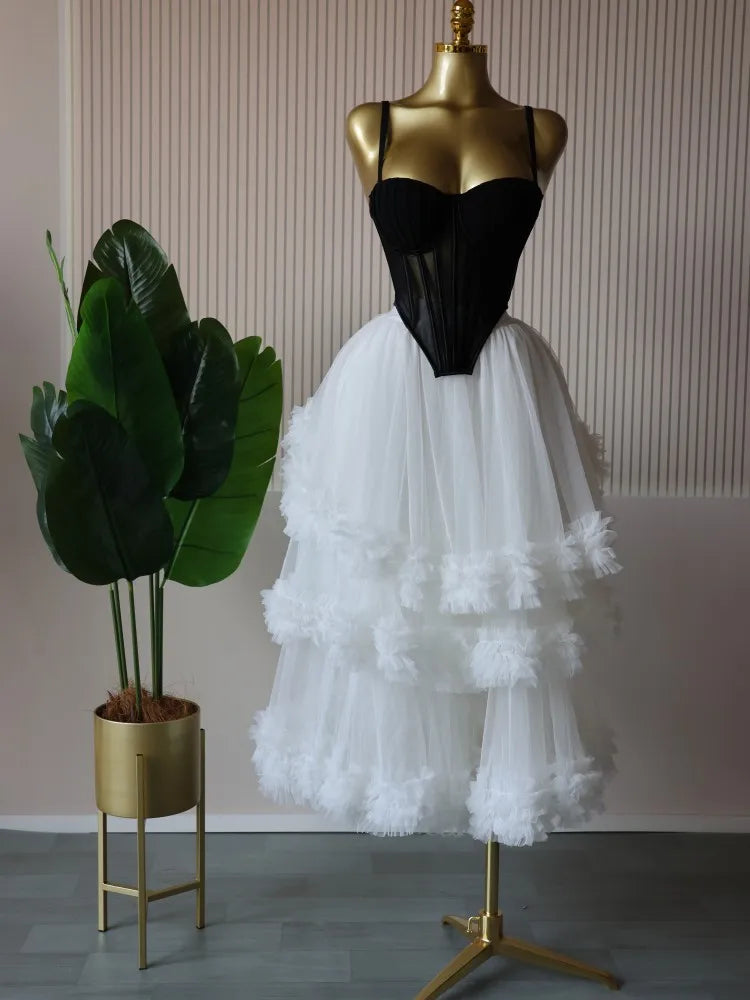 Women's Dress Set Sleeveless Strap Tops and Pleated Tiered Skirts Suit Elegant Vacation Birthday Two 2 Piece Set Outfits