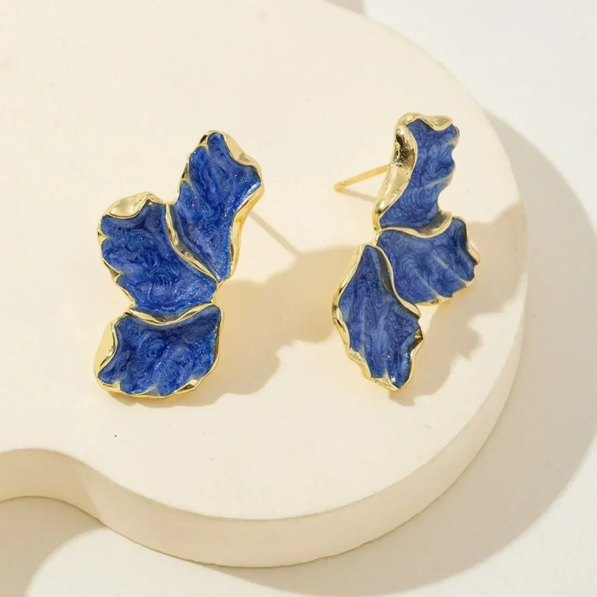 Gold Flower Earrings