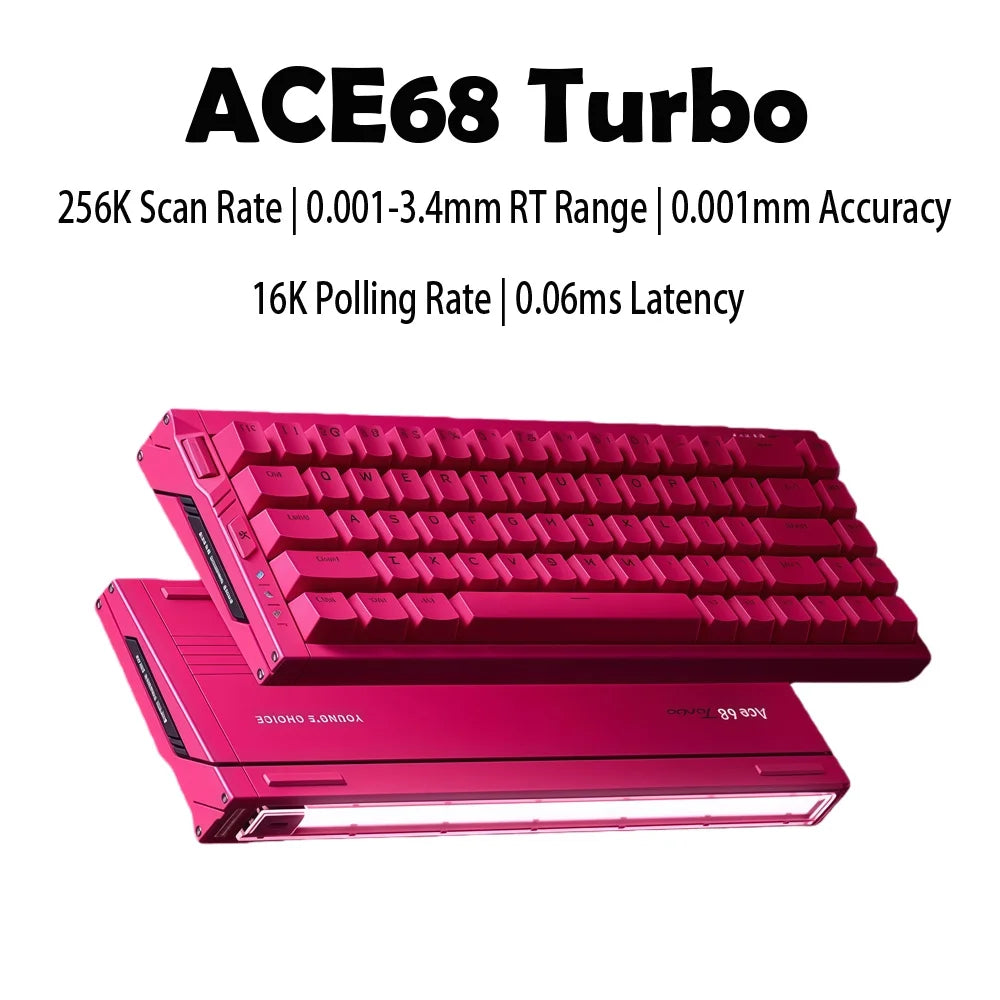 MCHOSE Ace68 Turbo Magnetic Switch Keyboard 16k Aluminium Alloy