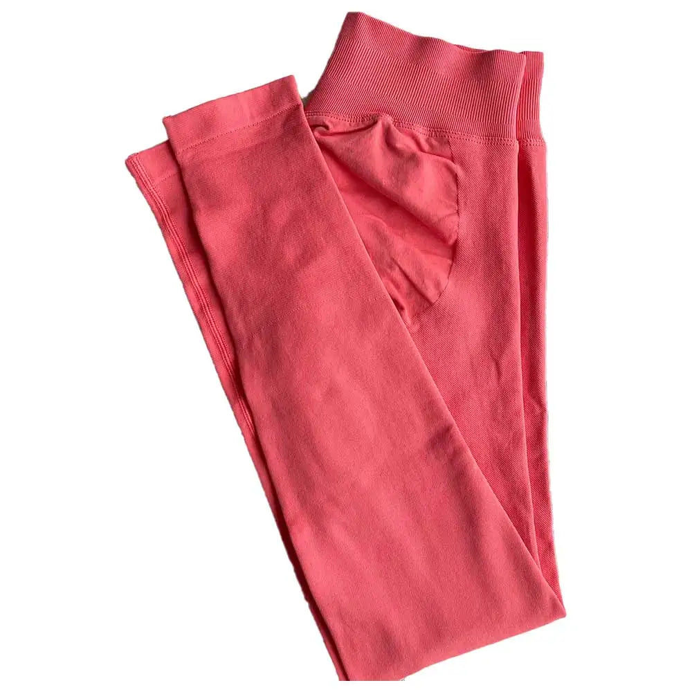 Leggings Women Dfyoga Seamless Sports Yoga Pants Low Ribbed Band Gym clothes Fitness Workout wear Scrunch Bum Tights