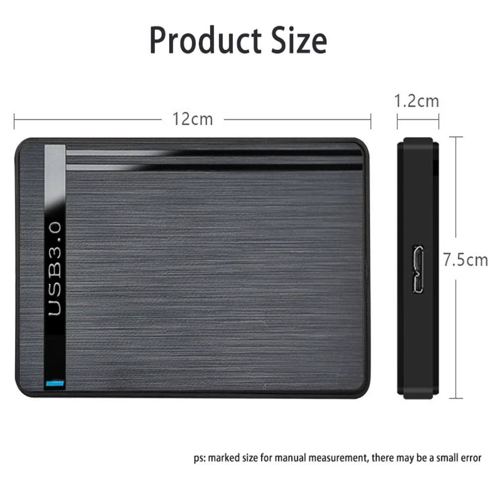 2.5" SATA to USB3.0 HDD Enclosure Mobile Hard Drive Cases for SSD External Storage HDD Box With USB3.0/2.0 Cable ABS