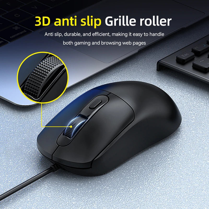 G580 USB Wired Mouse Ergonomic Office/gaming Mouse With Anti Slip Stickers For PC Laptops