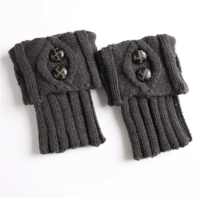 Knitted Leg Warmer Short Leg Warmers Boot Cover Warm Socks Cuffs Thermal Ladies Legging Crochet Foot Ankle Warmers Winter Women