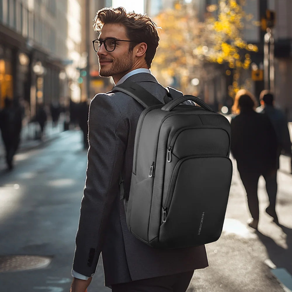 HK Multifunctional Business Backpack Men Large Capacity Travel Backpack Waterproof 17.3" Laptop Bag With USB Office Work Daypack